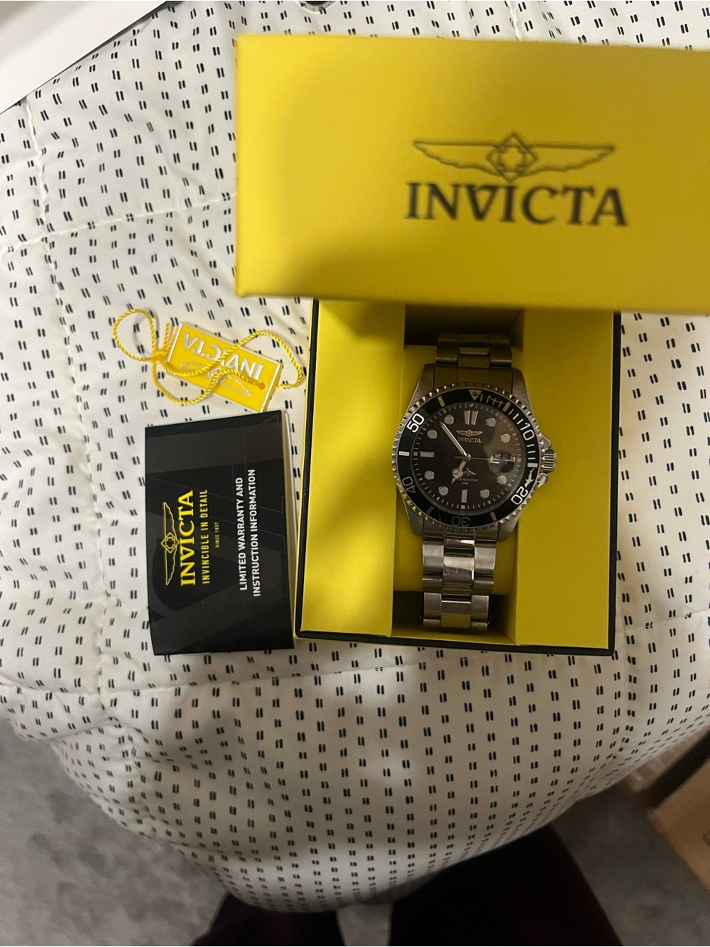 Invicta Men’s Stainless Steel Black Dial Dive Watch NEW with box and tags - Picture 5 of 5